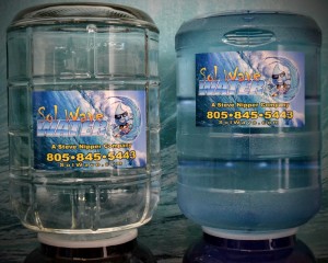 5 Gallon Glass Bottle or Poly Carbonate for Delivery in Santa Barbara.1